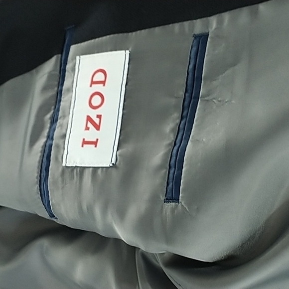 IZOD Classic Two Button Navy Blazer Fully Lined 50Reg - Picture 10 of 13